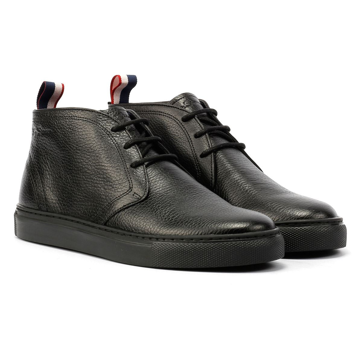 Ben Sherman Parka Schwarze Farbe Herrenlederstiefel
