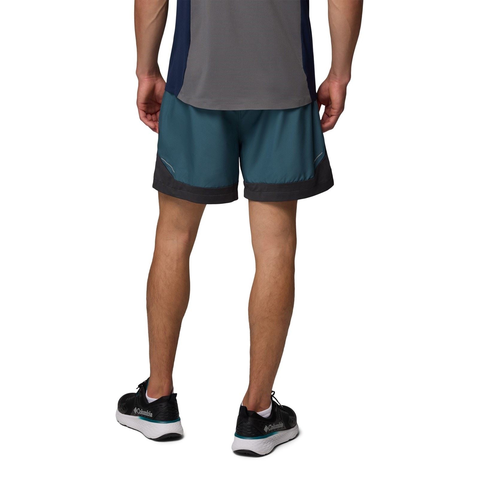 Columbia Three Pitch Polyester Herren Blau Activewear Shorts