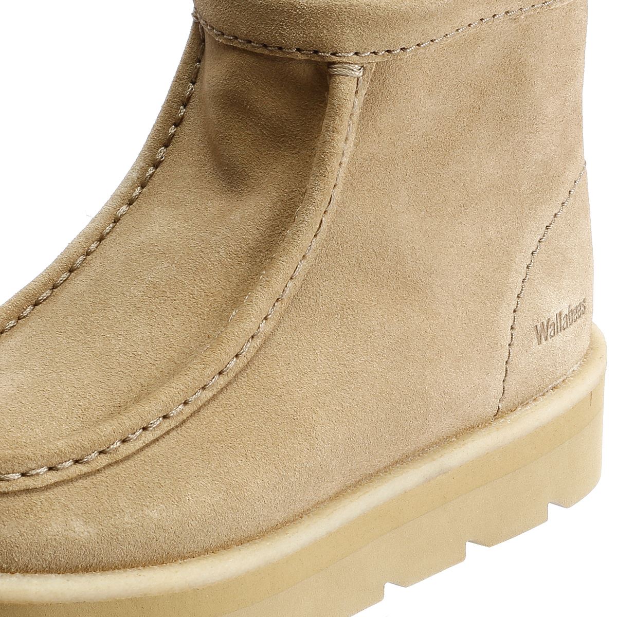 Clarks Originals Meare Rooey Wildleder Damen Stiefel In Beige