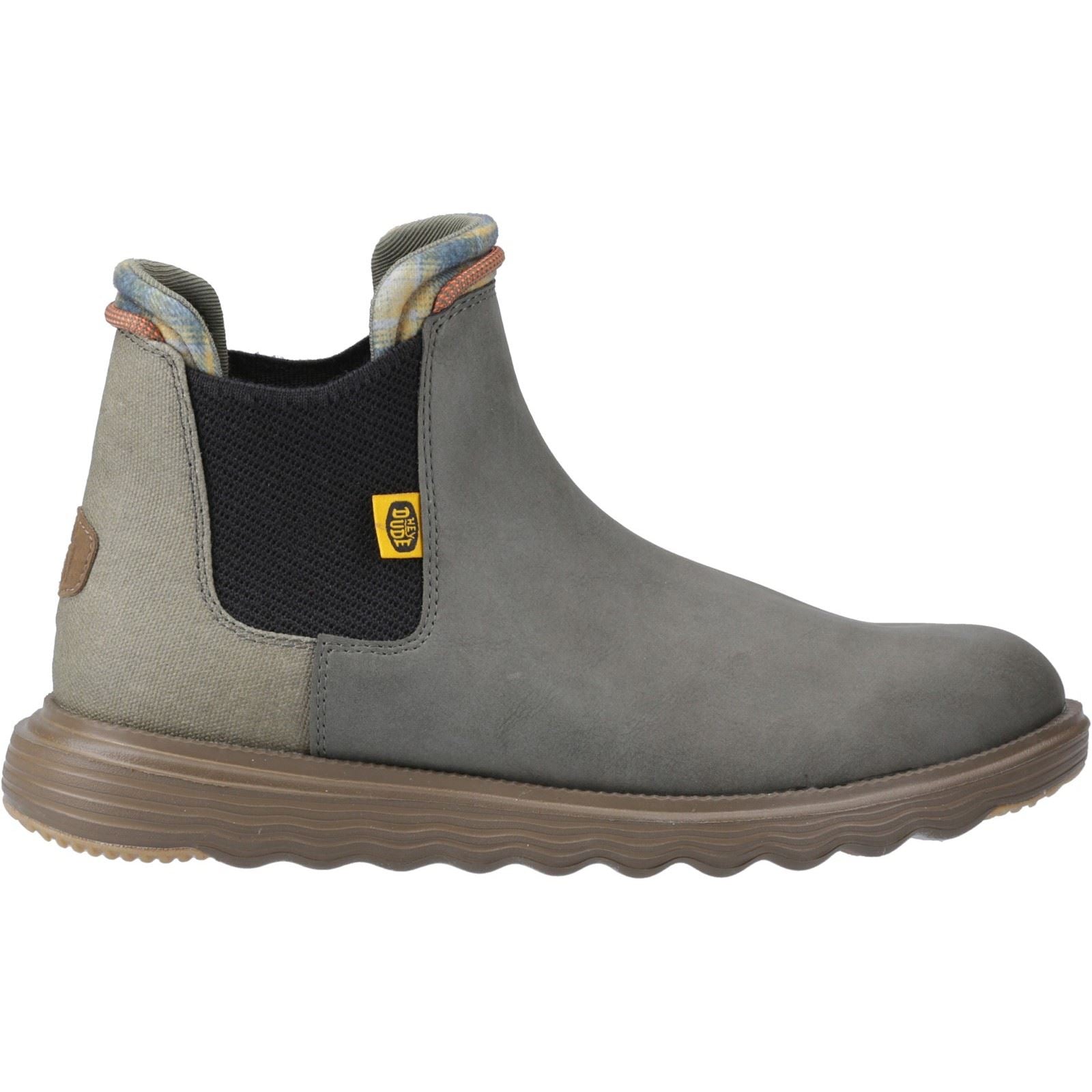 HEYDUDE Branson Classic Herrenstiefel In Dunkeloliv/Espresso
