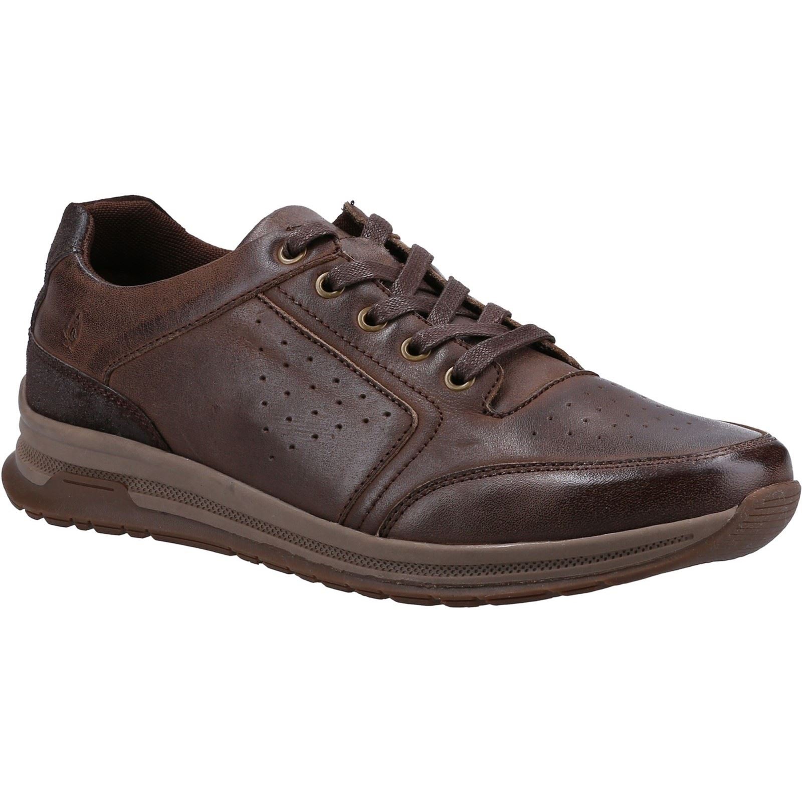 Hush Puppies Joseph Herren-Braune Lederschnürschuhe