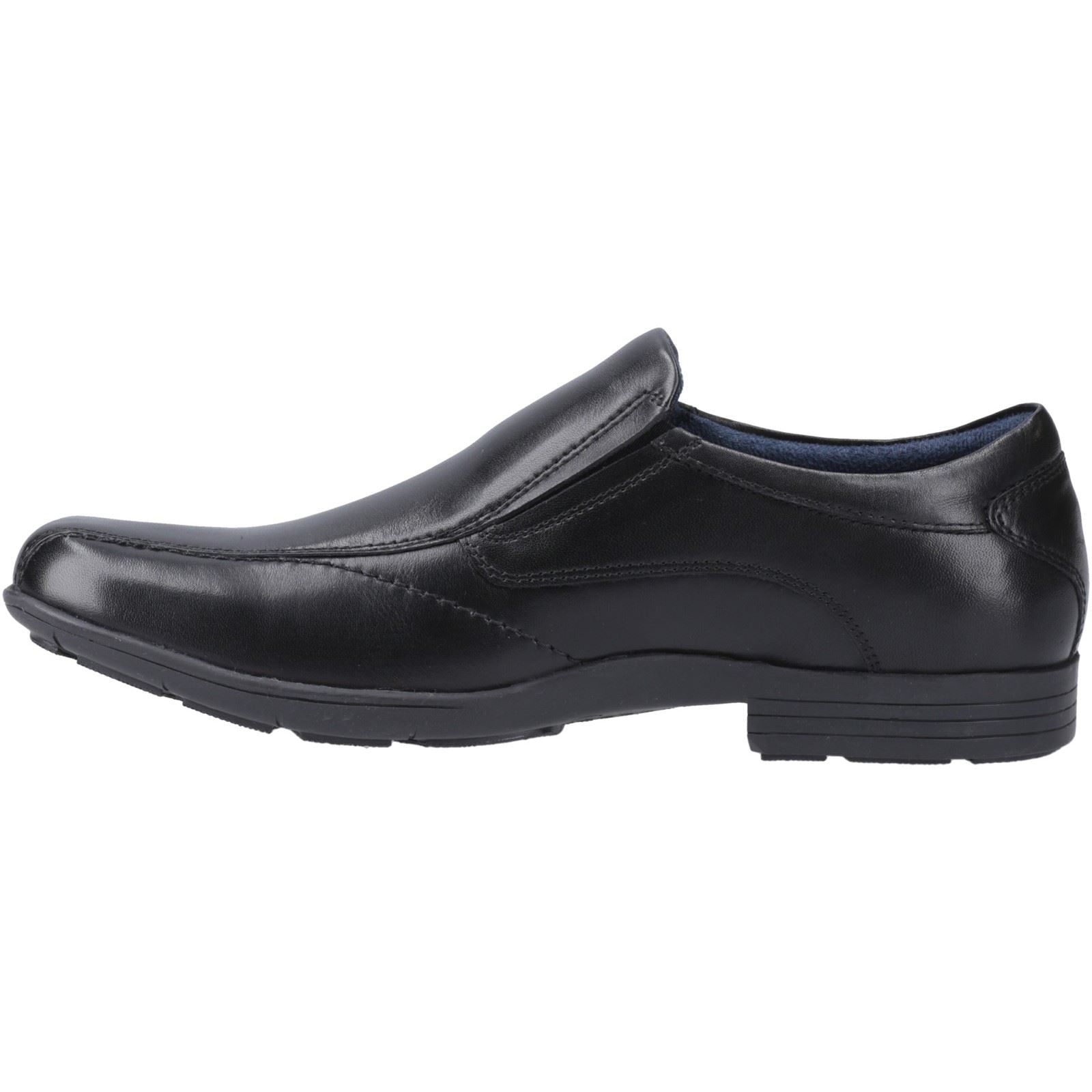 Pod Dundee Herren Slip-On Schuhe Aus Schwarzem Leder