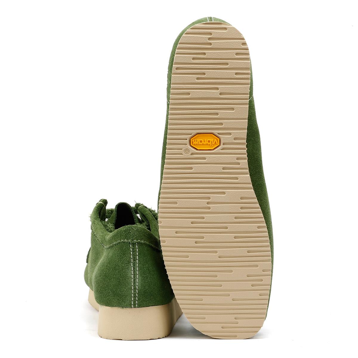 Clarks Originals Wallabee Day Herren Wildleder Schnürschuhe In Grün