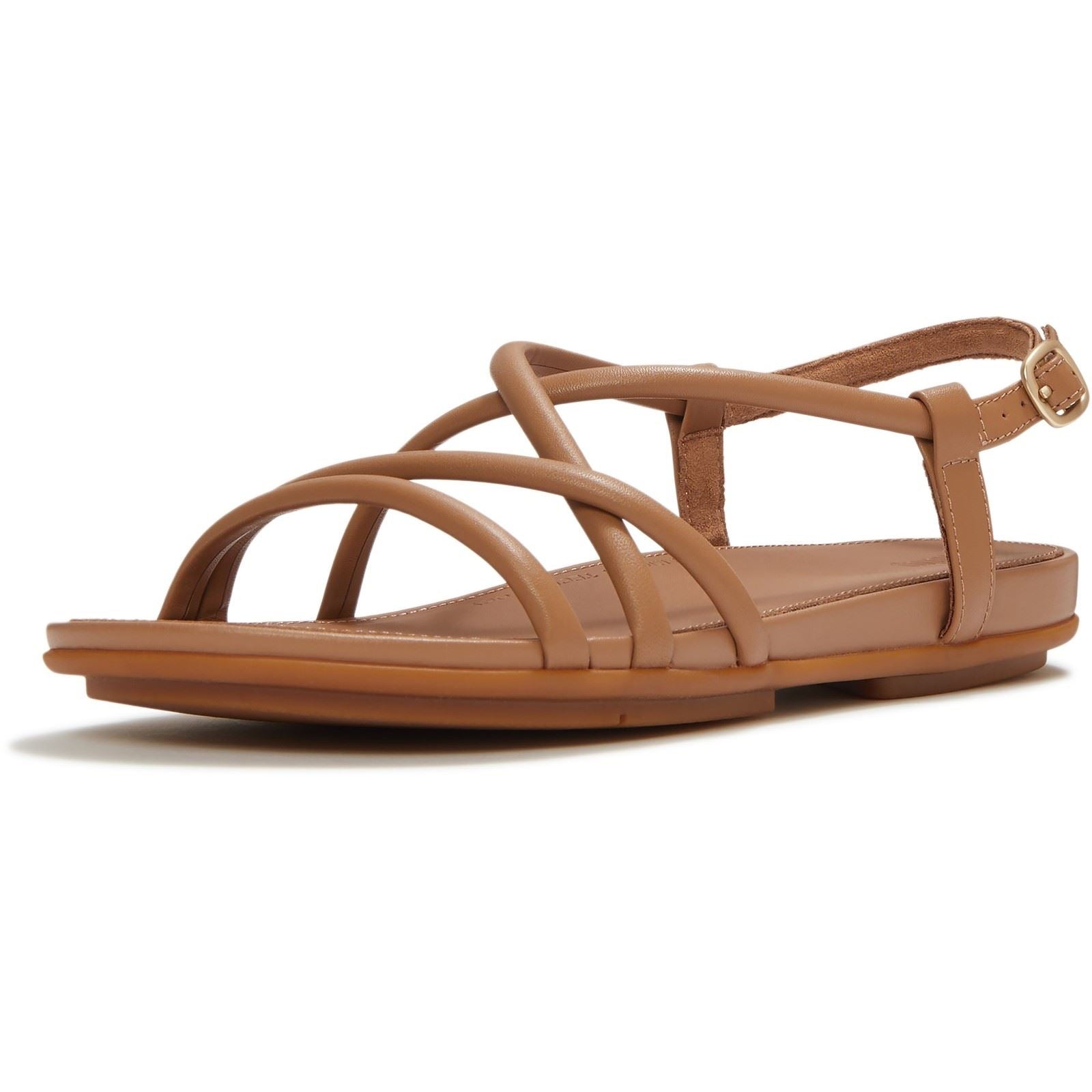 Fitflop Gracie Crystal Leder Damen Klassische Tan Sandalen