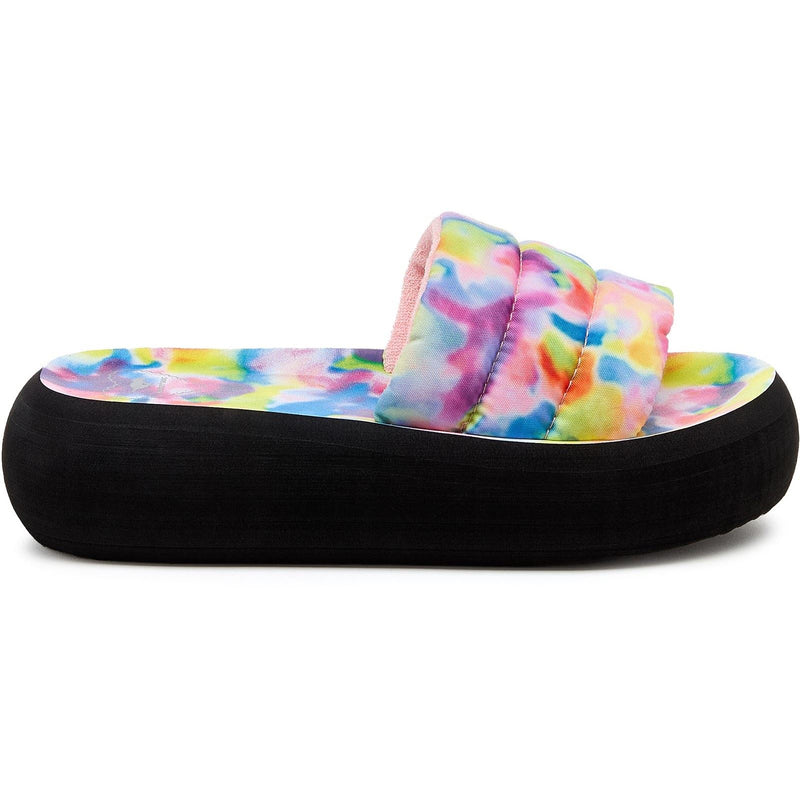 Rocket Dog Splash Loyal Tie Dye Damen Textil-Sandalen In Pink/Multi