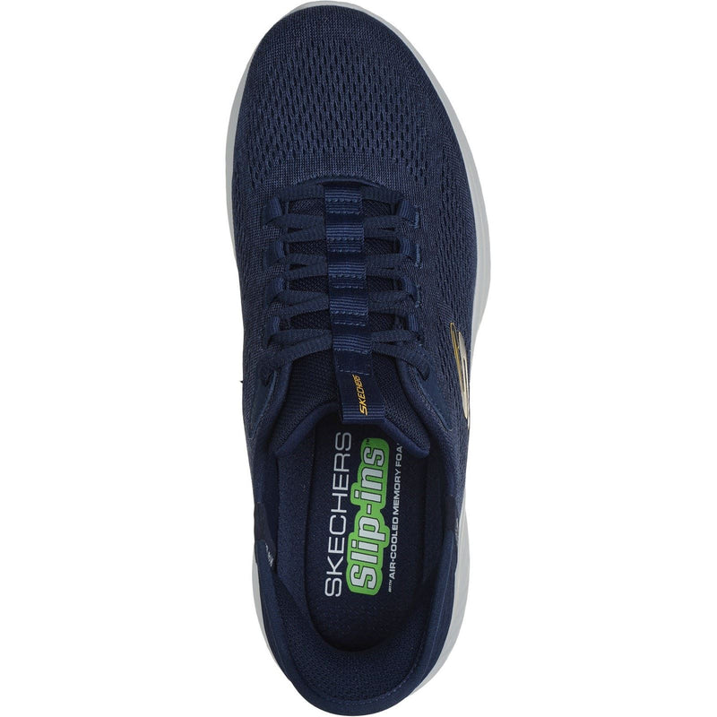 Skechers Skech-Lite Pro Primebase Herren Turnschuhe In Marineblau/Gelb