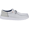 HEYDUDE Wally Funk Open Mesh Herren Weiße Bootsschuhe