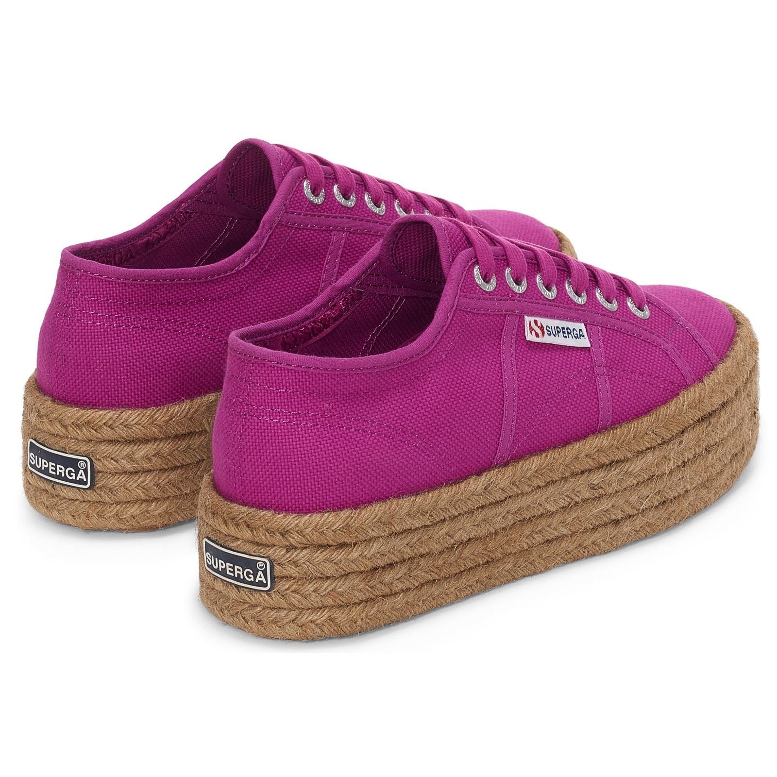 Superga 2790 Rope 100% Baumwolle Damenviolette Lila Turnschuhe