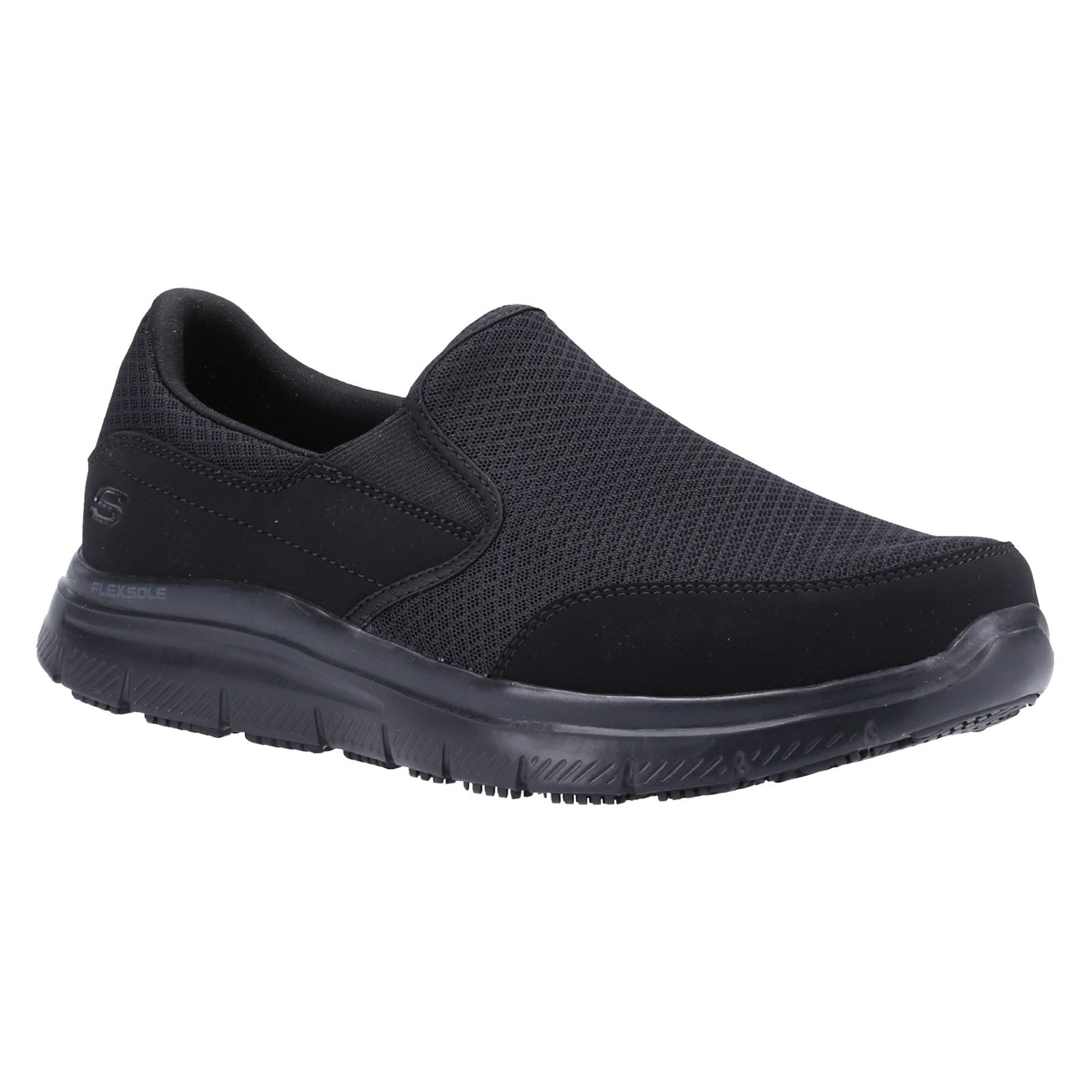 Skechers Workwear McAllen Wide Textil Herren Schwarze Sicherheits-Sneaker