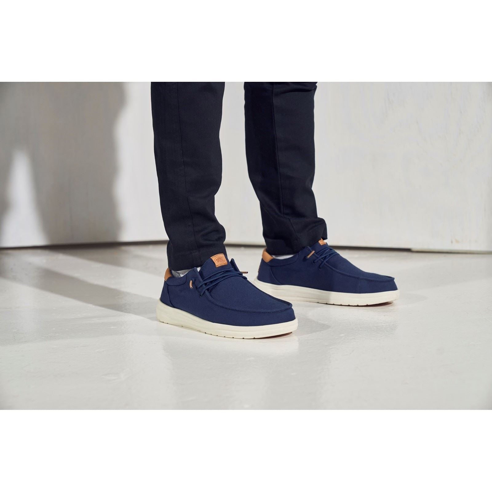 HEYDUDE Paul Canvas Herren Blaue Trekkingschuhe Aus Baumwolle