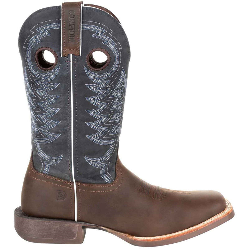 Durango Rebel Pro Herrenstiefel Aus Belgischem Braun/Denim Blauem Leder