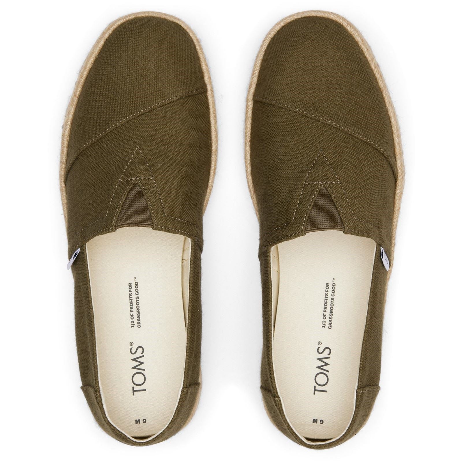 TOMS Alpargata Rope 2.0 Shoe Baumwoll Männer Oliven Espadrilles