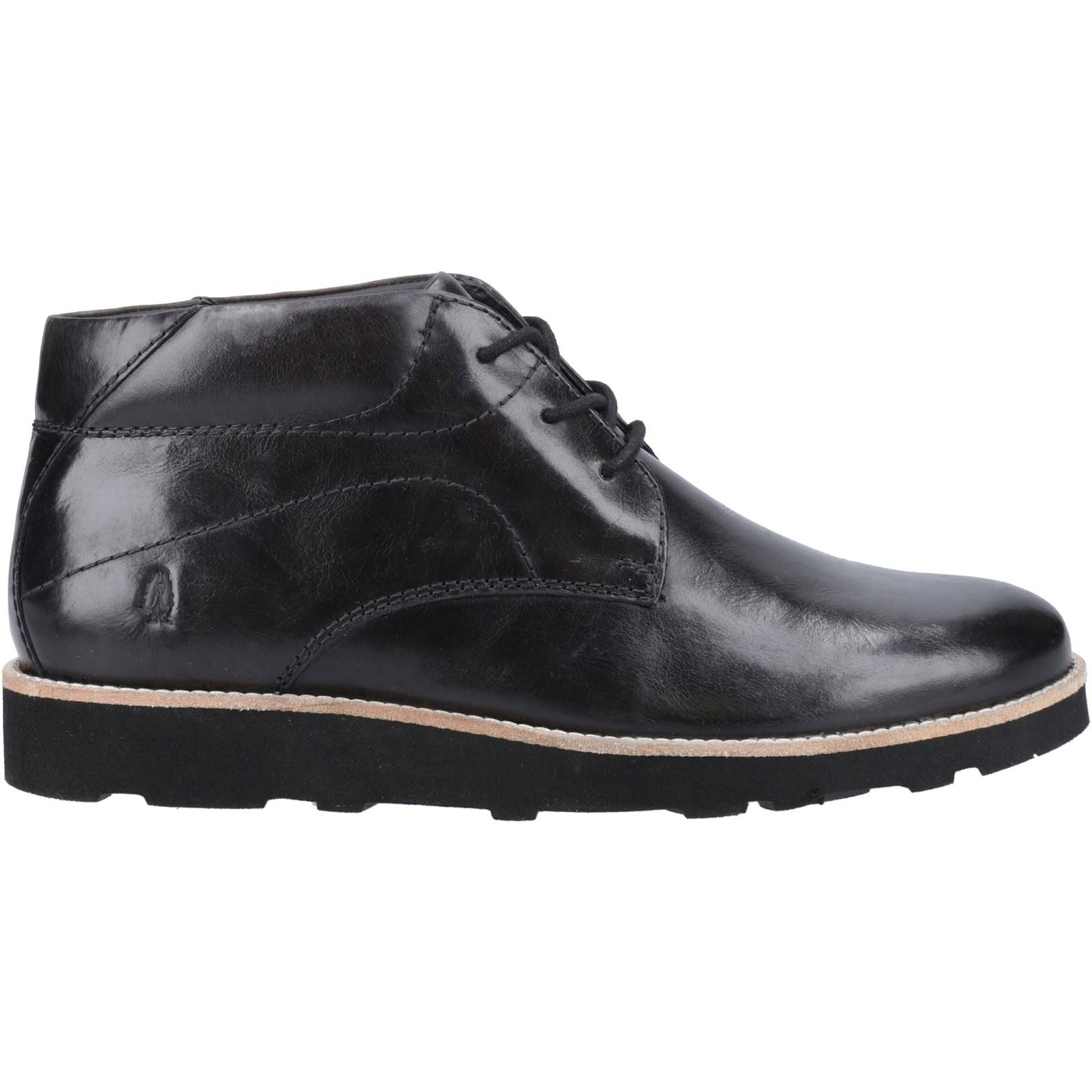Hush Puppies Kennedy Herren Stiefel Aus Schwarzem Leder
