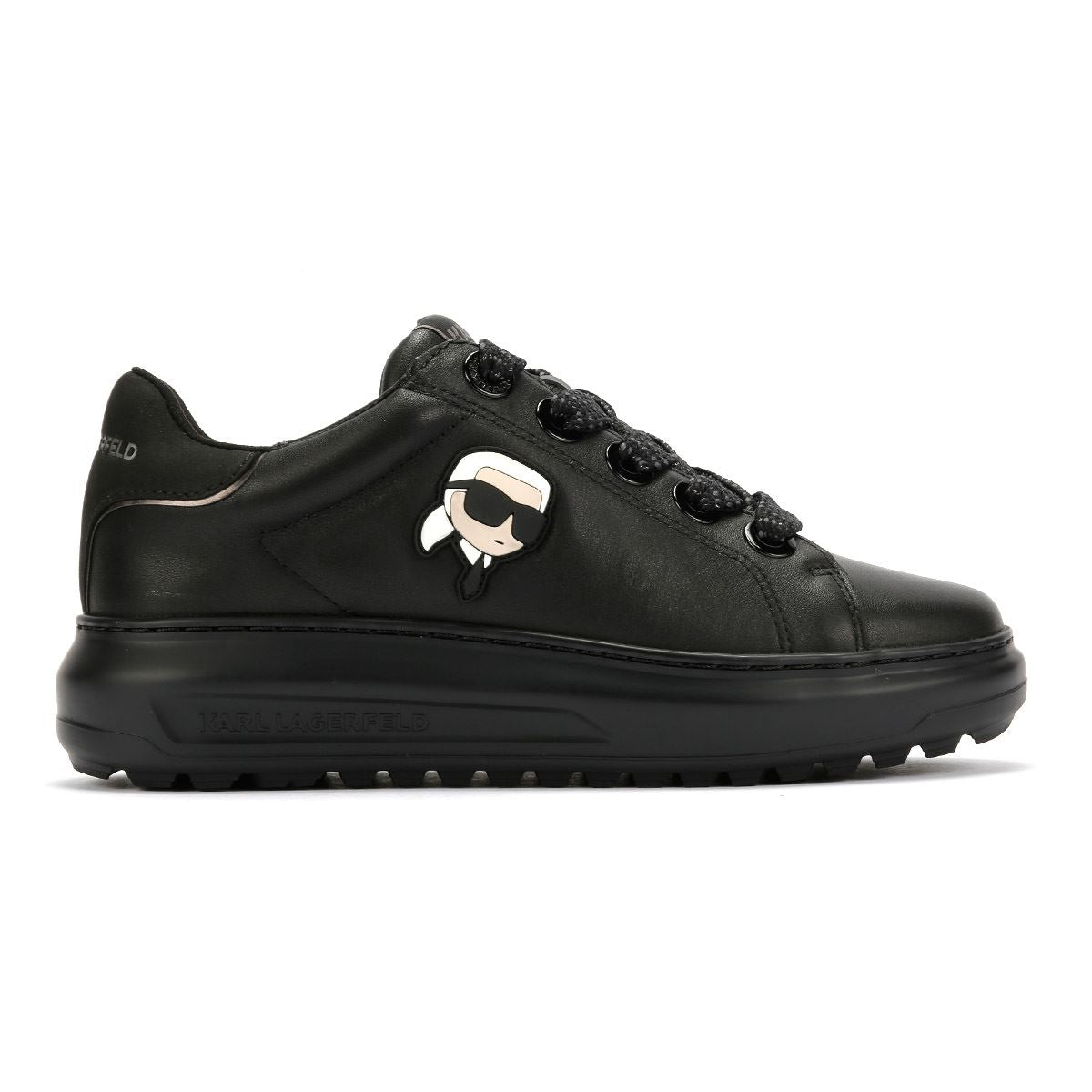 Karl Lagerfeld Kapri Lug Karl NFT Lo Lace Damen Sneaker Aus Schwarzem Leder