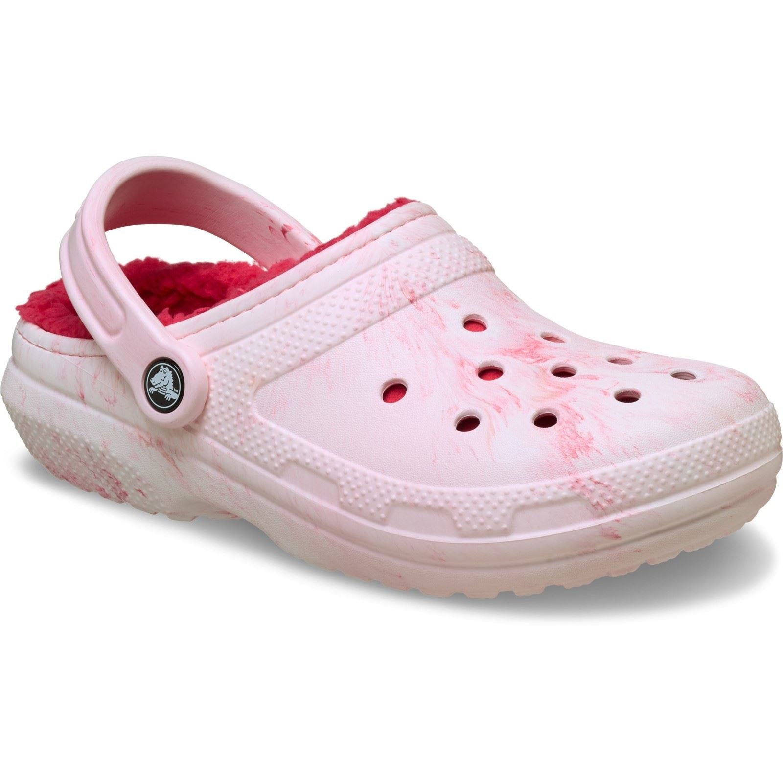 Crocs Classic Lined Clog Thermoplastische Damen-Pulverrosa Clogs