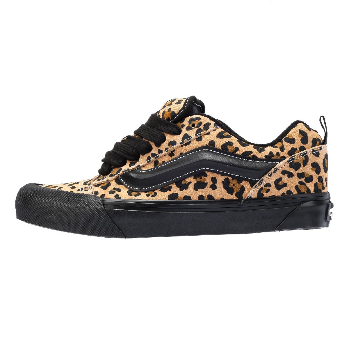 Vans Knu Skool Schwarze Farbe Ledersneakers