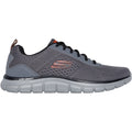 Skechers Track Leshur Herren Sneaker aus Polyester in Anthrazit/Orange