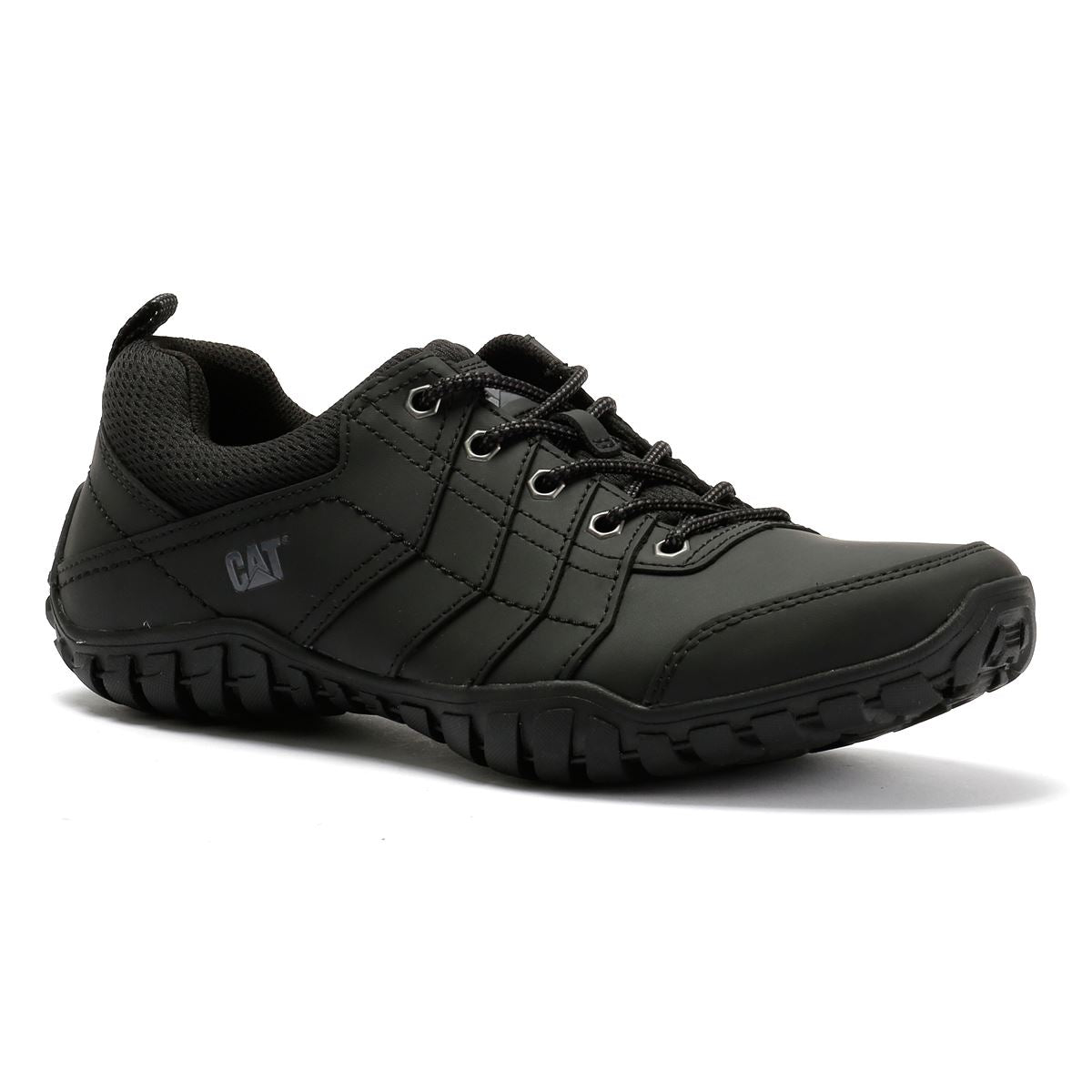 Caterpillar Instruct Wildleder Herren Schwarze Schnürschuhe