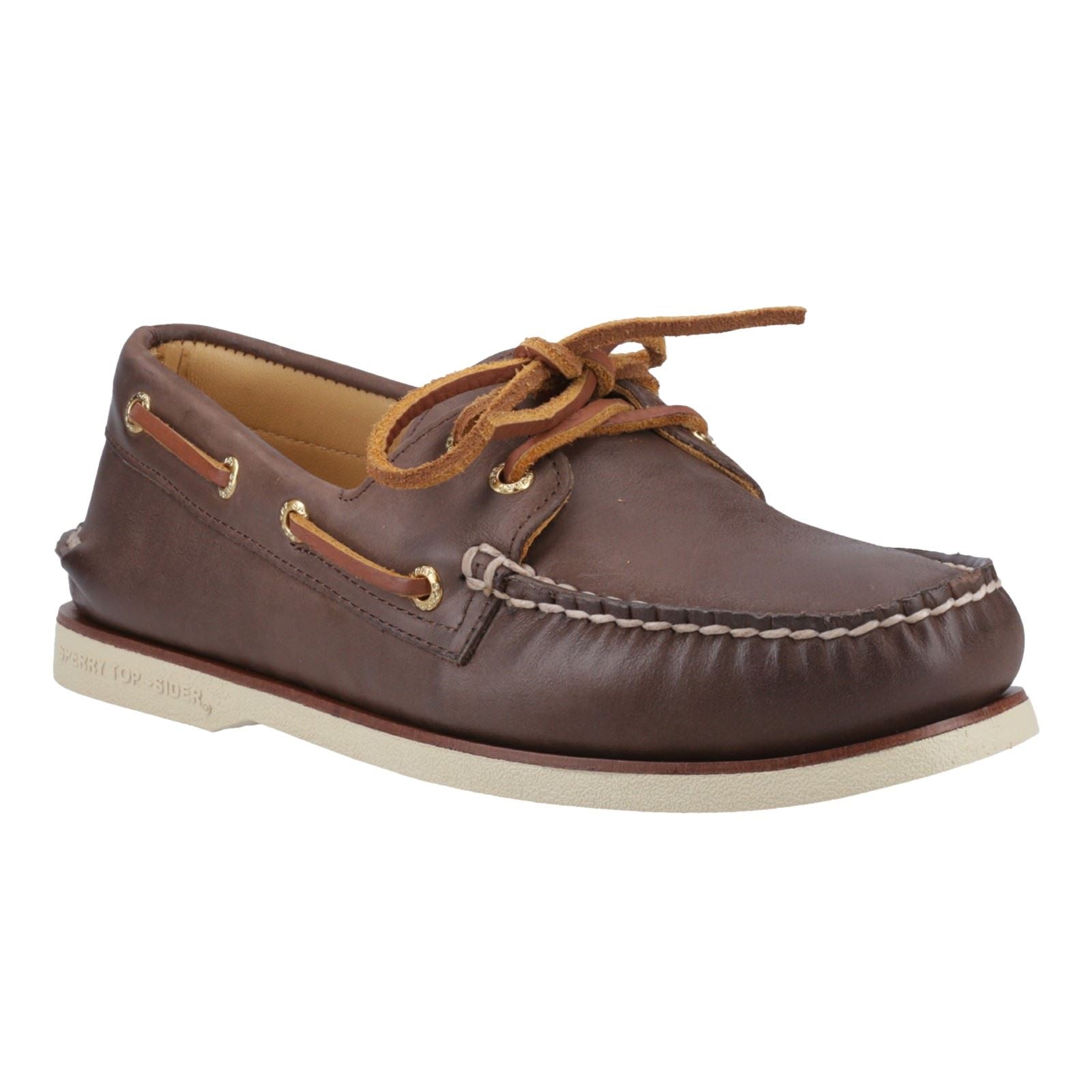 Sperry Authentic Gold Cup Herren Bootsschuhe Aus Braunem Leder