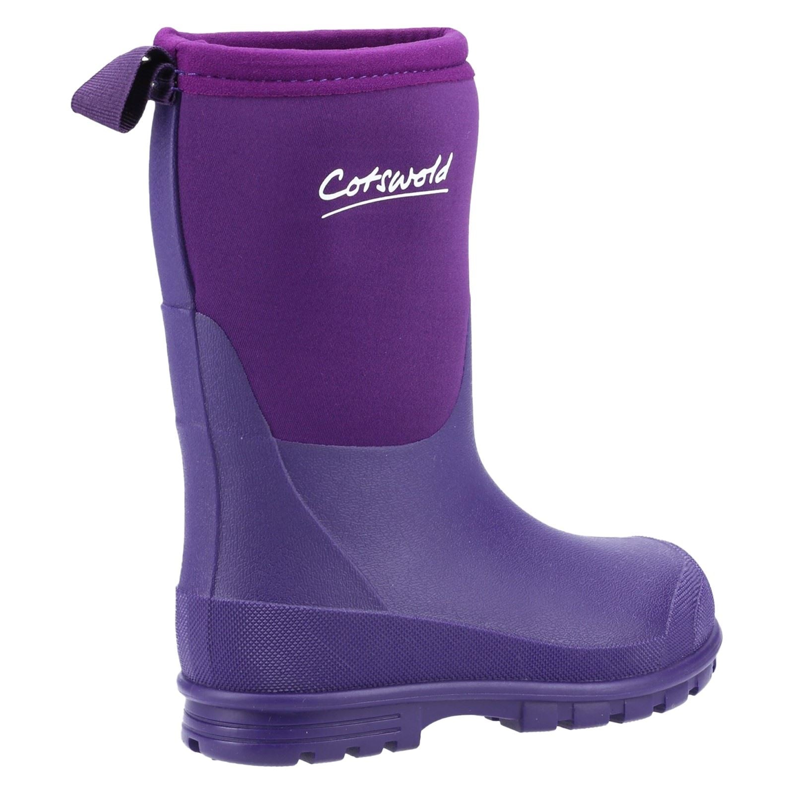 Cotswold Hilly Neoprene TPR+Neopren Unisex Kinder lila Gummistiefel