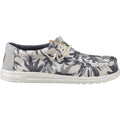 HEYDUDE Wally Palm Jute Jute Herren Egret/Cloud Blue Mokassin Schuhe