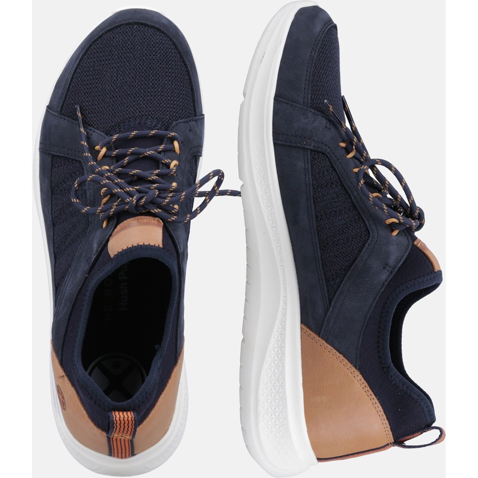 Hush Puppies Elevate Stoff Herren Sneaker In Marineblau