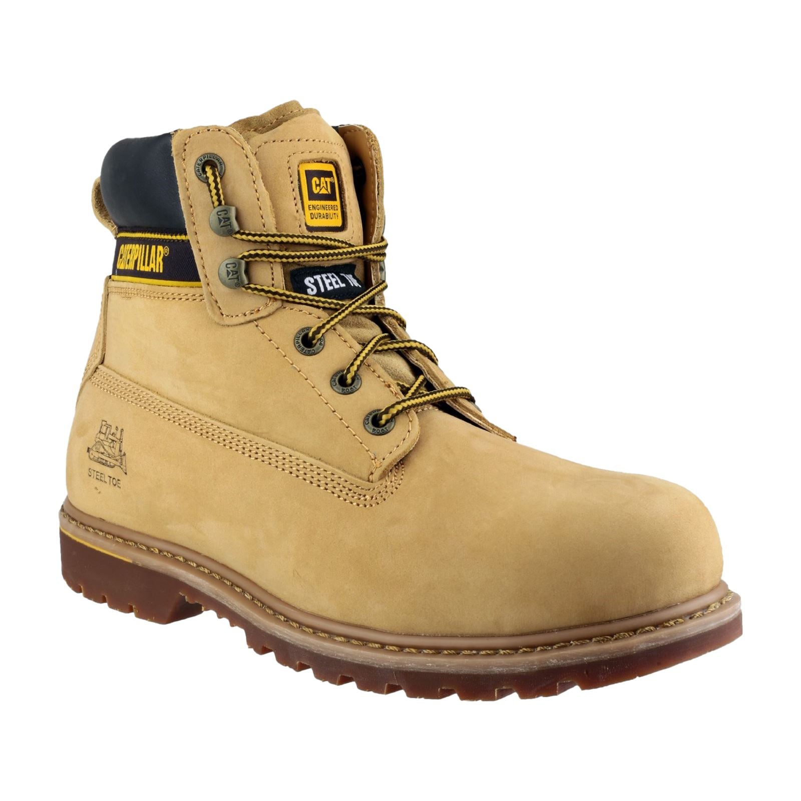 Caterpillar Holton S3 Leder Honey Sicherheitsschuhe