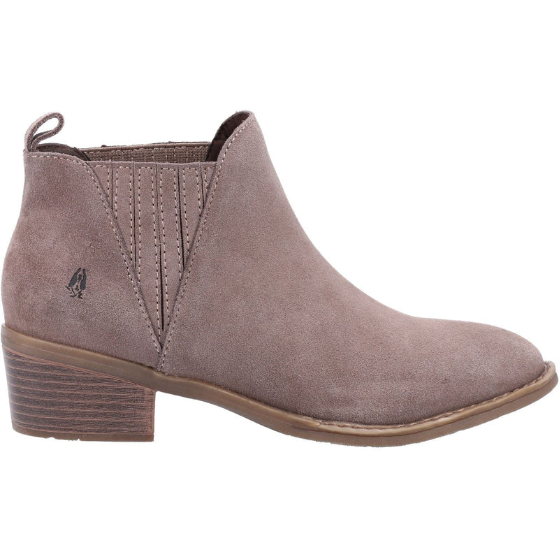 Hush Puppies Isobel Leder Damen Stiefel In Taupe