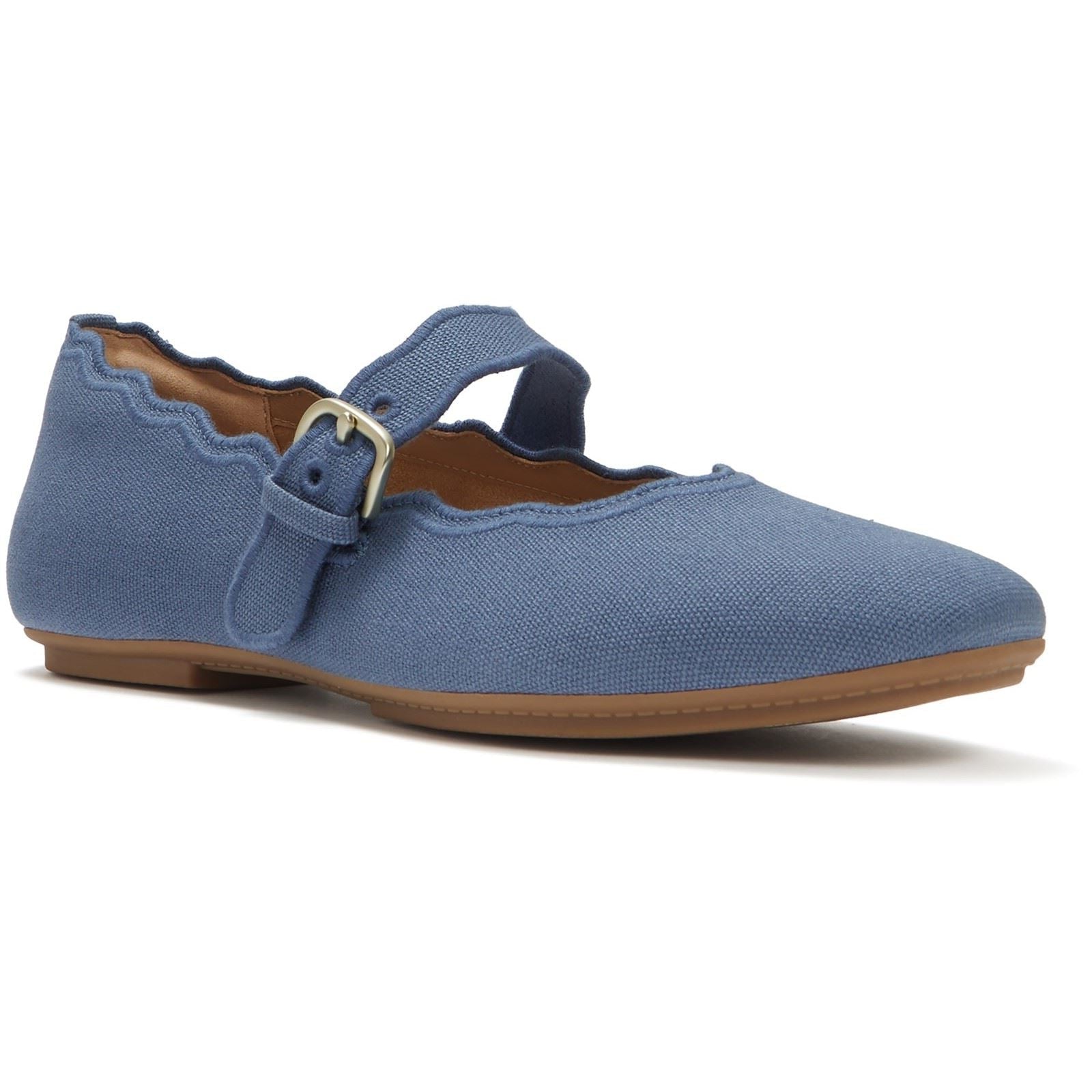 Fitflop Delicato Wave-Edge Polyester Damen Schuhe In Kosmischem Blau