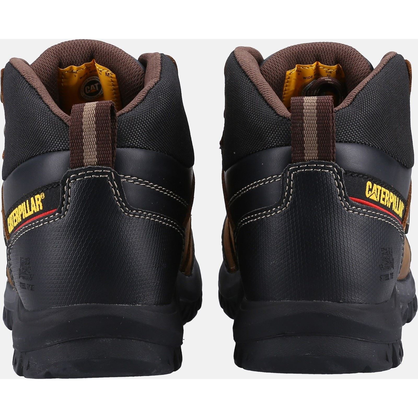 Caterpillar Rahmen Leder Dichtungsbraune Sicherheitsstiefel