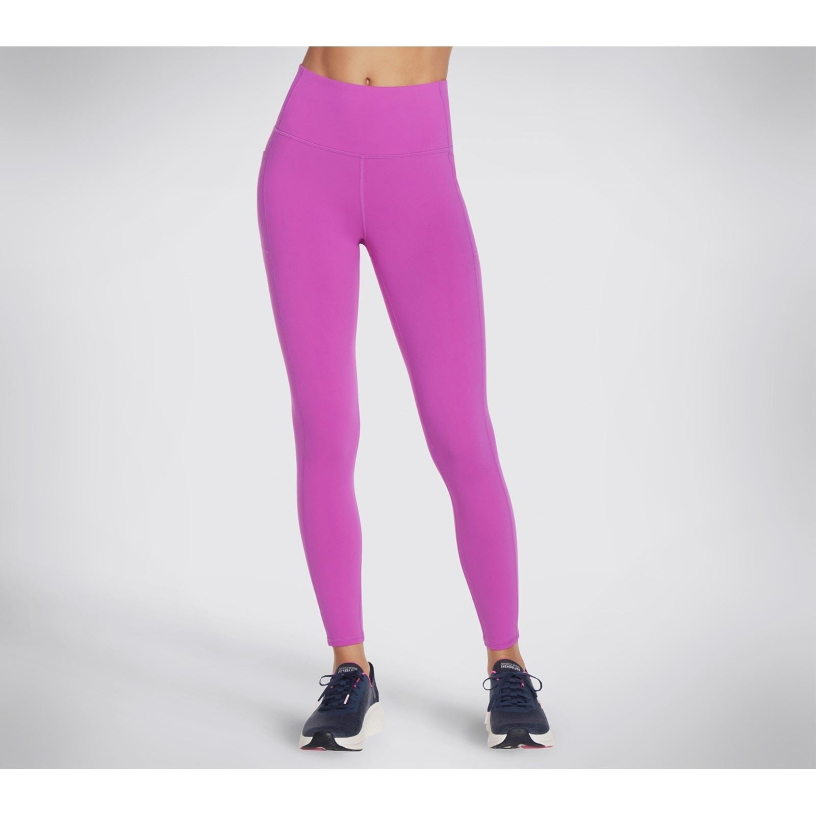 Skechers Performance GOWALK Wear High Waisted Nylon Damen Helle Lila Sportleggings