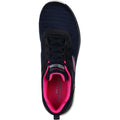 Skechers Bountiful Quick Path Damen-Turnschuhe In Marineblau/Heißrosa