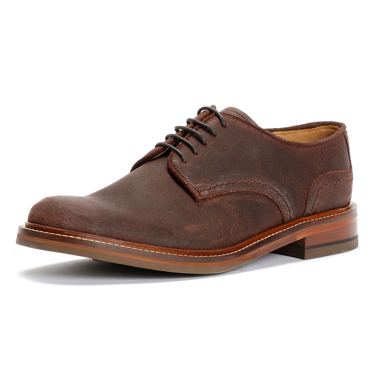 Chapman & Moore Plain Derby Country Herren Leder Braune Schnürschuhe