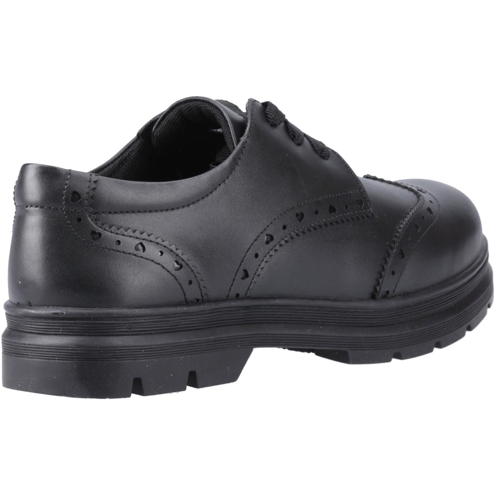 Pod Fiona Mädchen Brogues Aus Schwarzem Leder