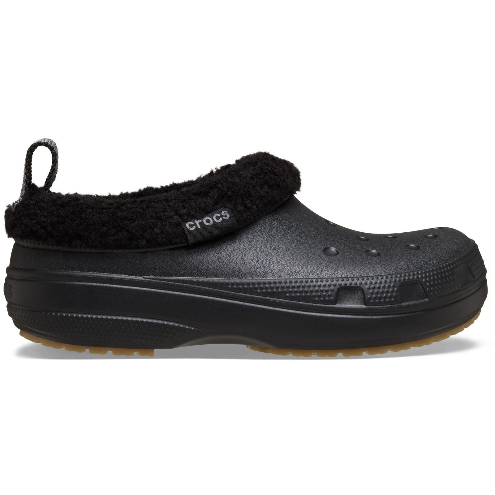 Crocs Classic Lined Shorty Thermoplastische Schwarze Herrenpantoletten