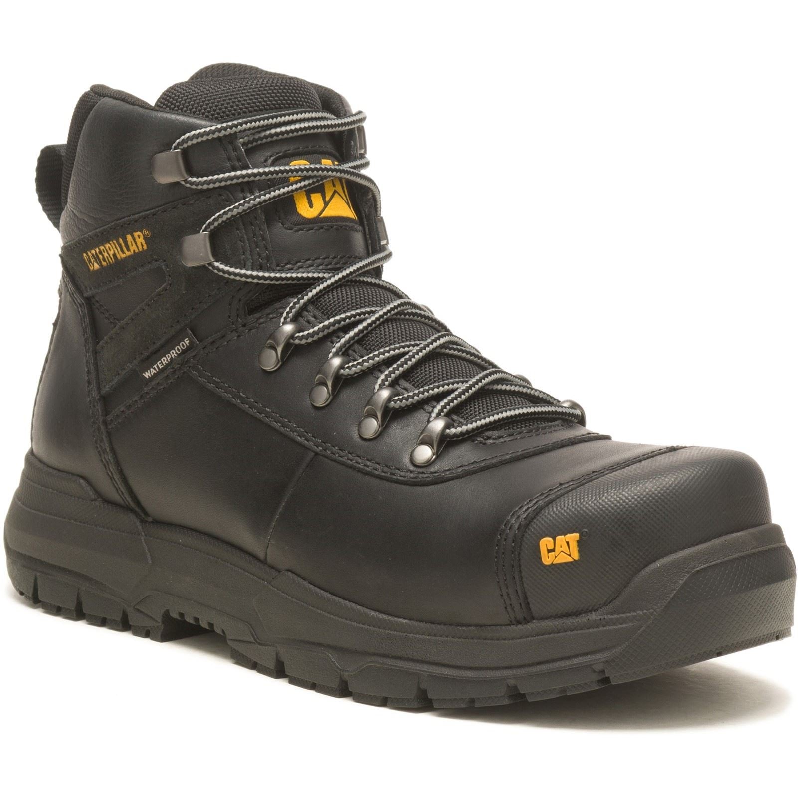 Caterpillar Pneumatische 2.0 Leder Schwarze Sicherheitsstiefel