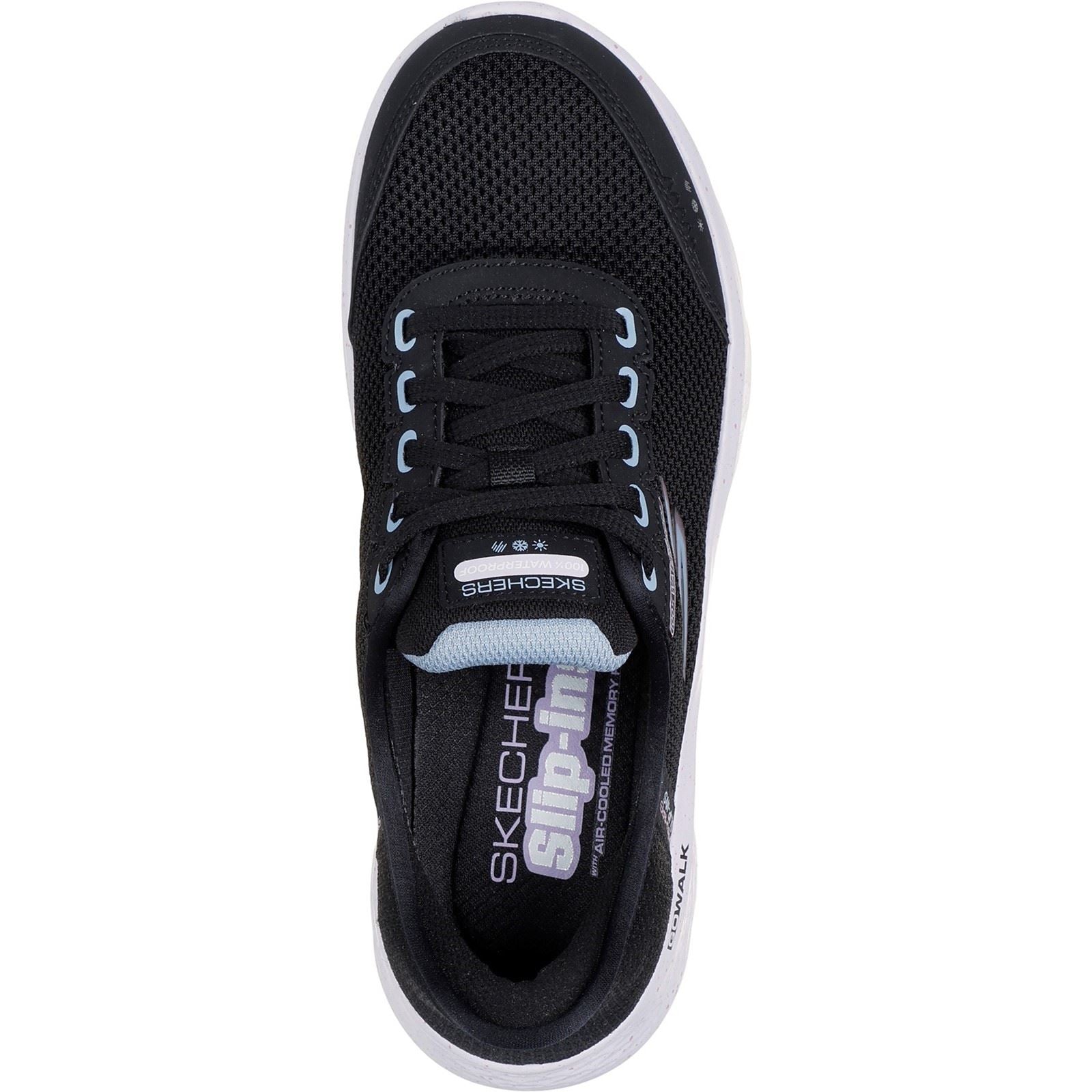 Skechers Go Walk Flex Clear Creek Damen-Sneaker In Schwarz/Mauve