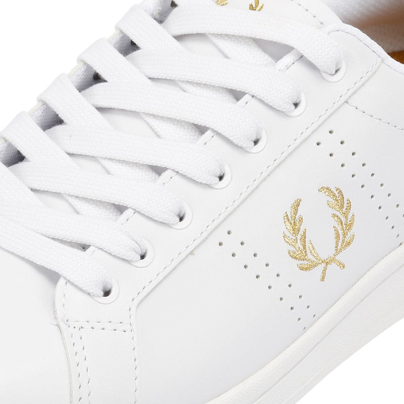 Fred Perry Cupsole Leder Herren Weiße Sneakers