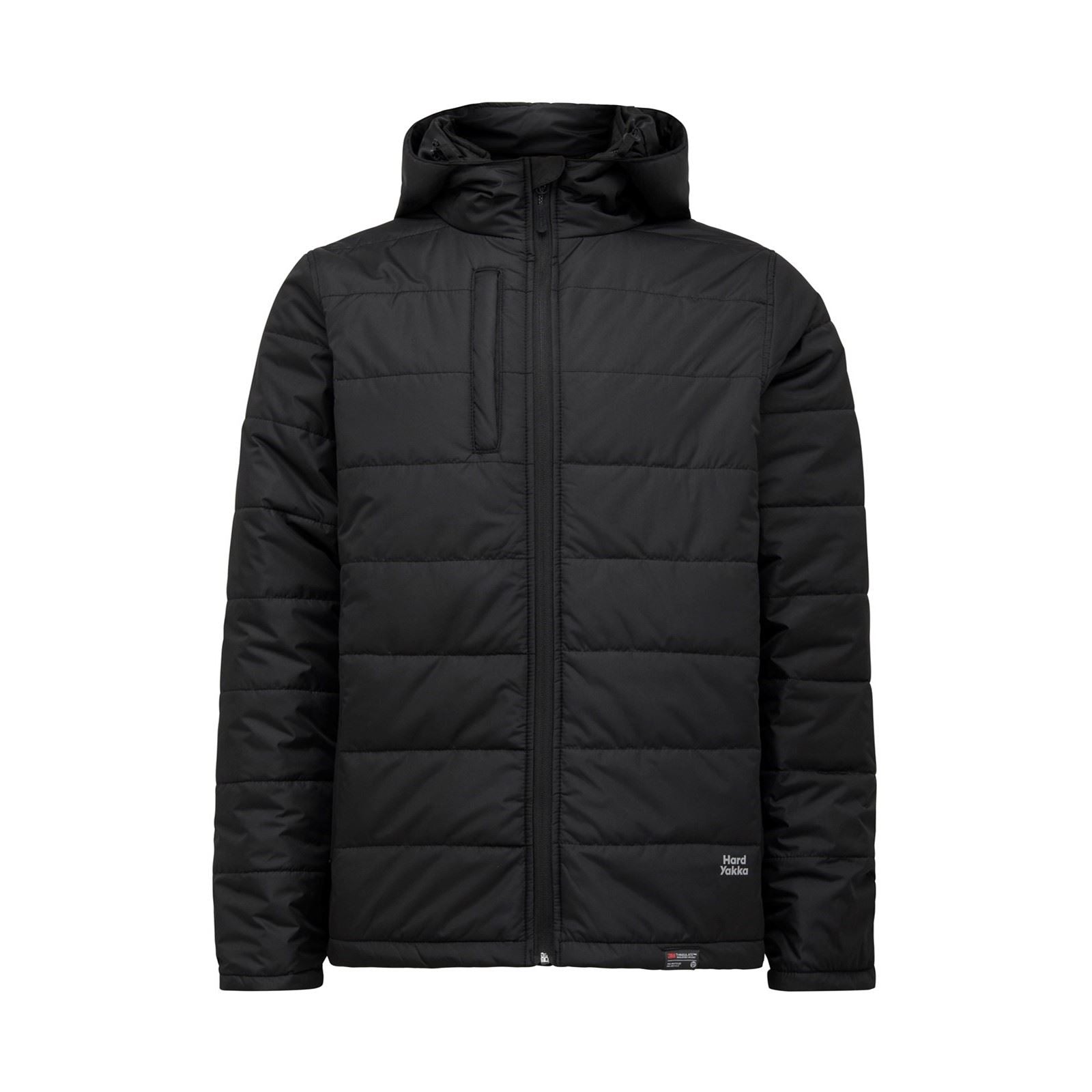 Hard Yakka Puffa 2.0 Herren Schwarze Pufferjacke