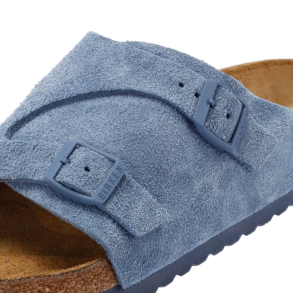 Birkenstock Zurich Elementarblaue Wildledersandalen