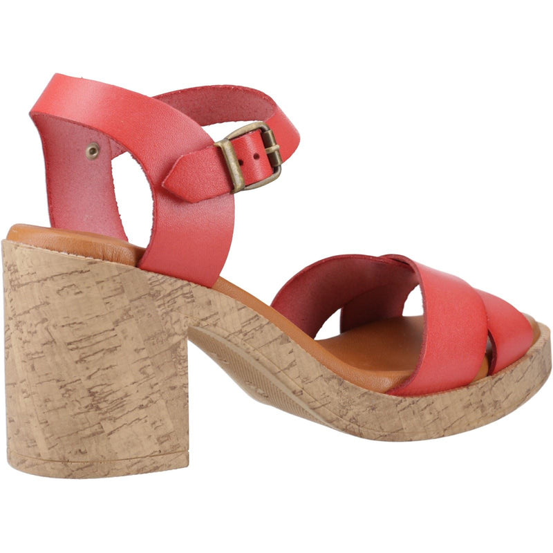 Hush Puppies Georgia Cork Damen Coral Sandalen Aus Leder