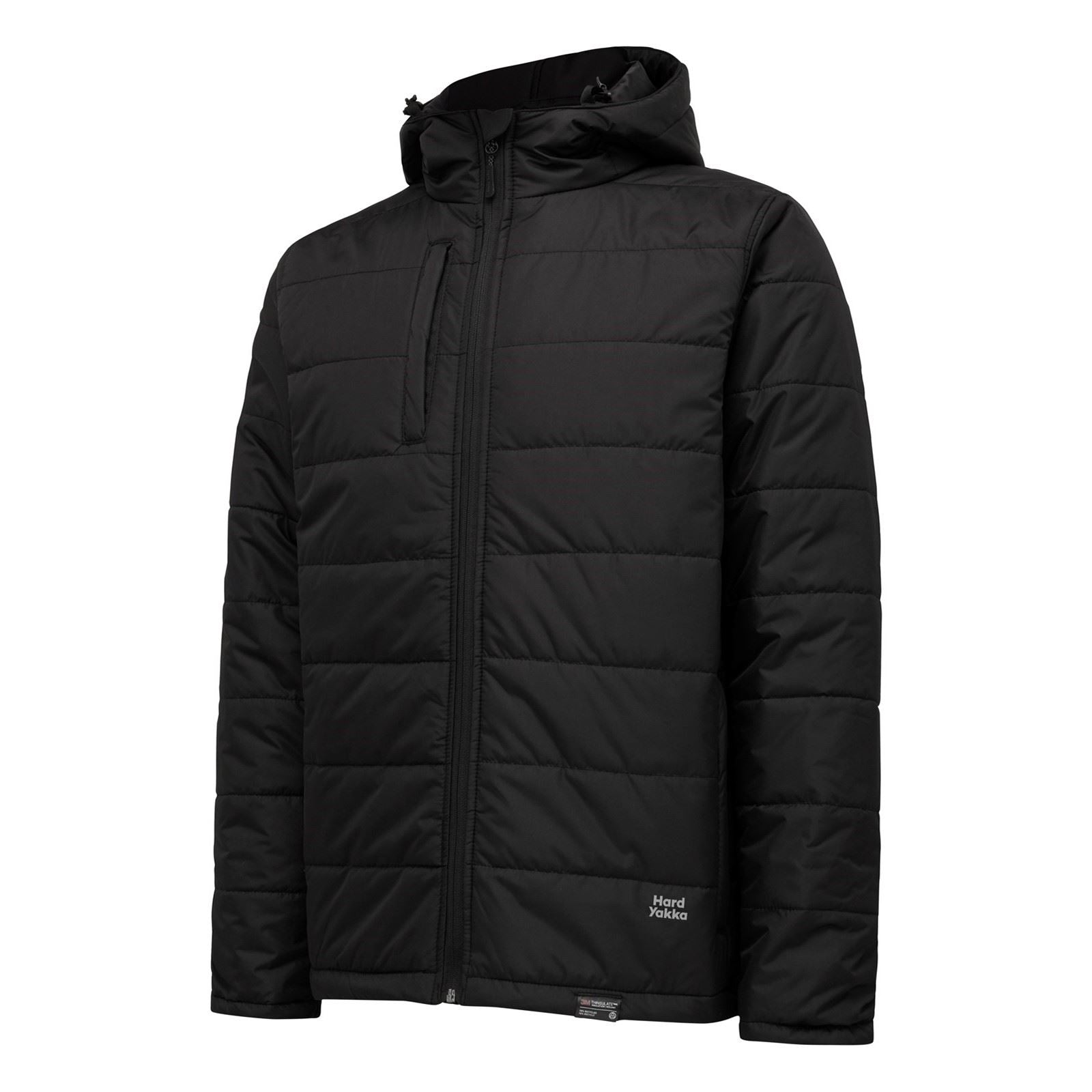 Hard Yakka Puffa 2.0 Herren Schwarze Pufferjacke