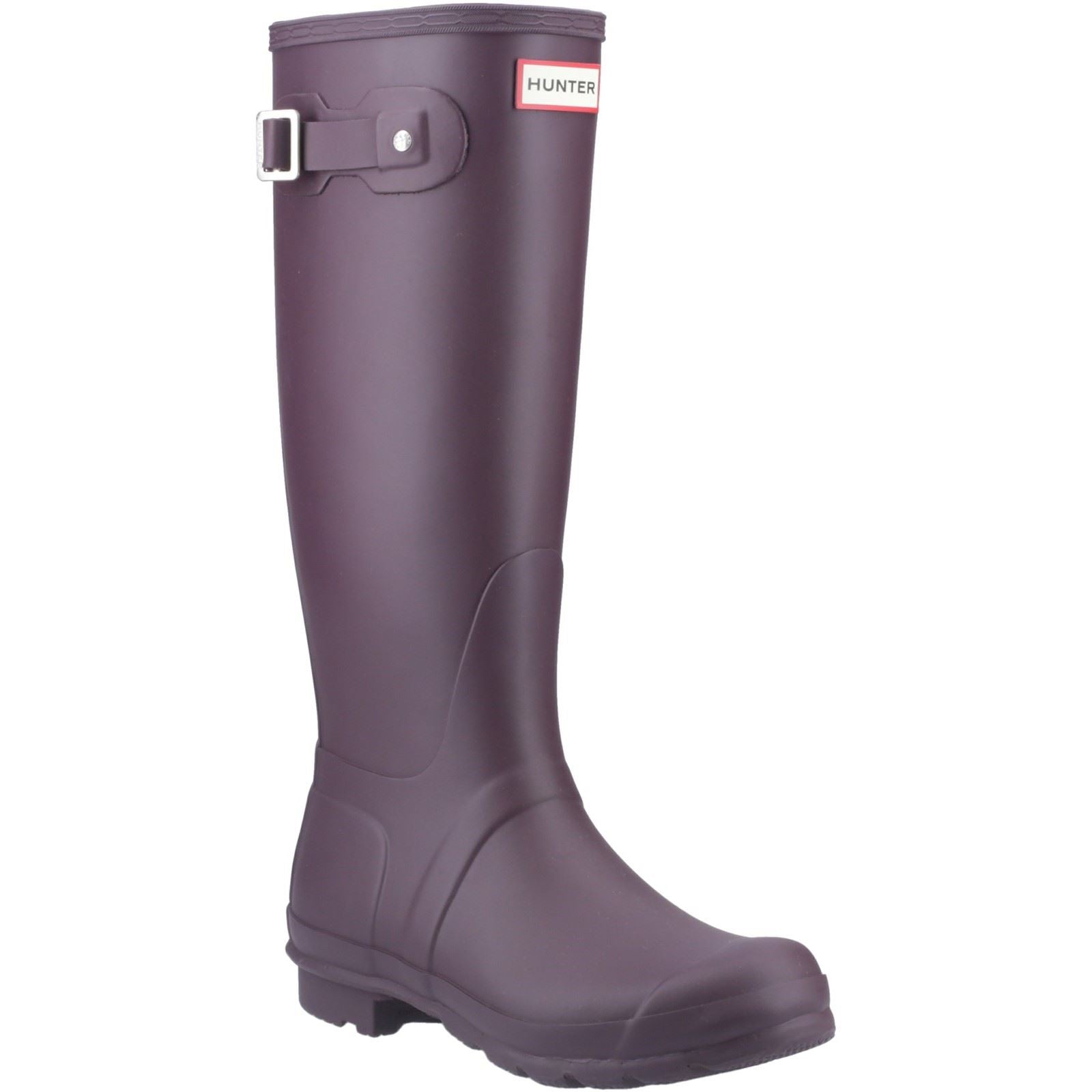 Hunter Original Tall Damen Gummistiefel In Schwarz/Traube