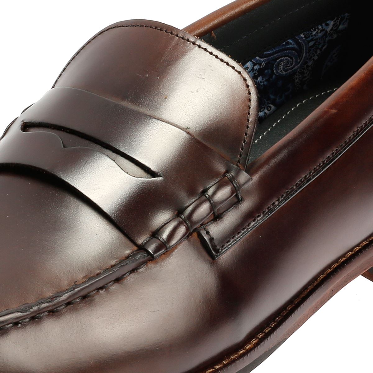 Ben Sherman Sid Leder Herren Braune Slipper
