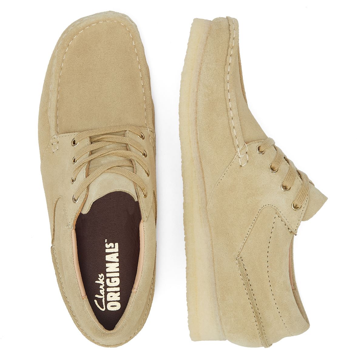 Clarks Originals Wallabee Boot Wildleder Herren Ahorn Schnürschuhe