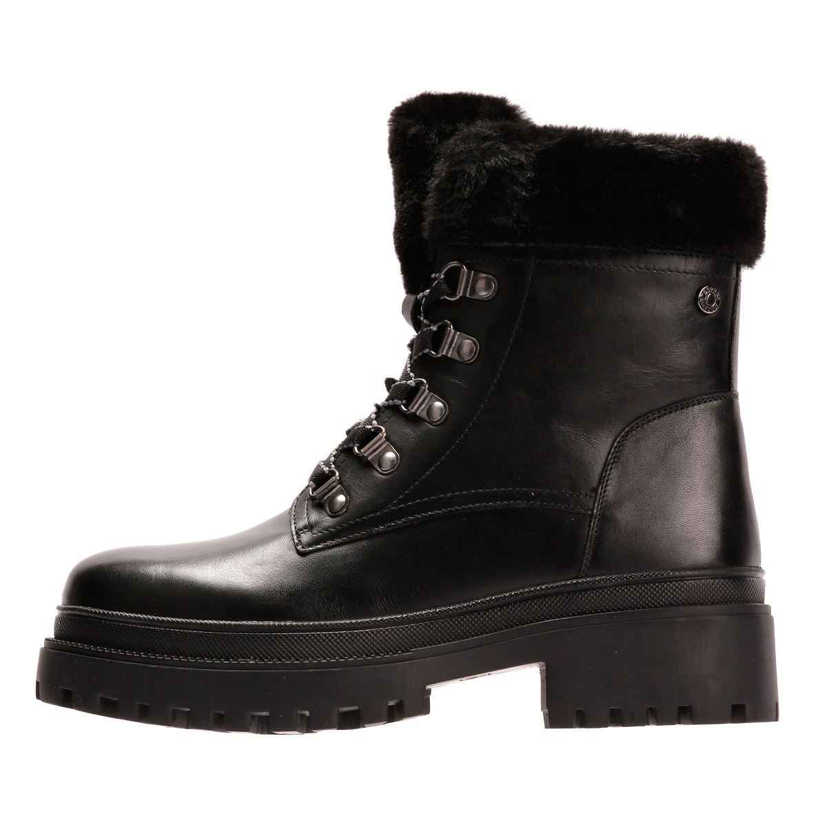 Osprey London The Budapest Leder Damen Schwarze Stiefel