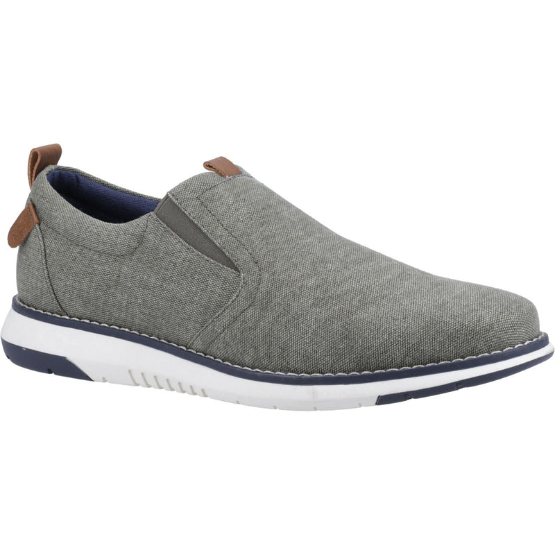 Hush Puppies Benny Canvas Herren Khaki Slipper