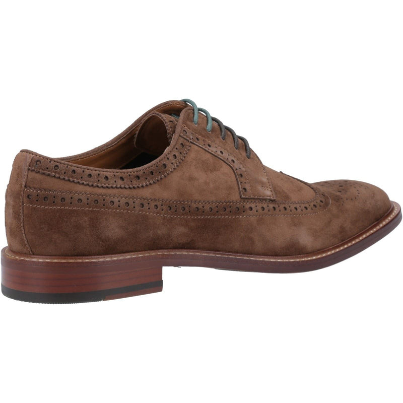 Dune Superior Wildleder Herren Braune Brogues-Schuhe