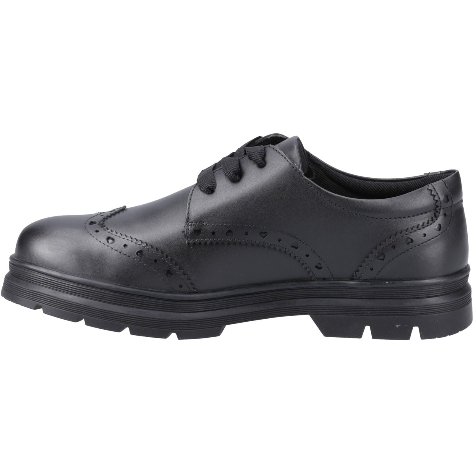 Pod Fiona Mädchen Brogues Aus Schwarzem Leder