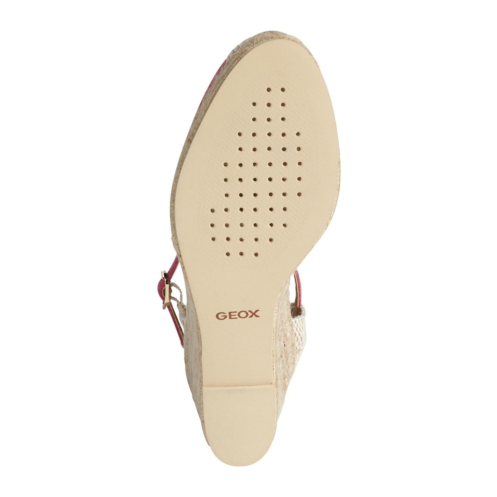 Geox D GELSA Leder Damen Zypressen Sandalen